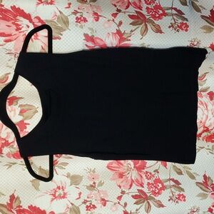 Dressbarn Classic Rayon Black Tank Top Small